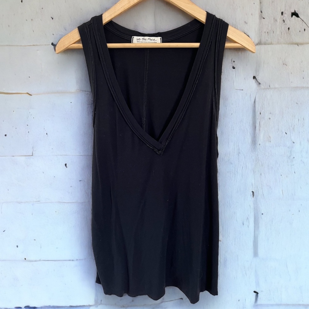 We The Free Black Tank Top